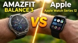 Amazfit Balance 3 vs Apple Watch Series 12: Battery, Health, GPS & Features Compared
